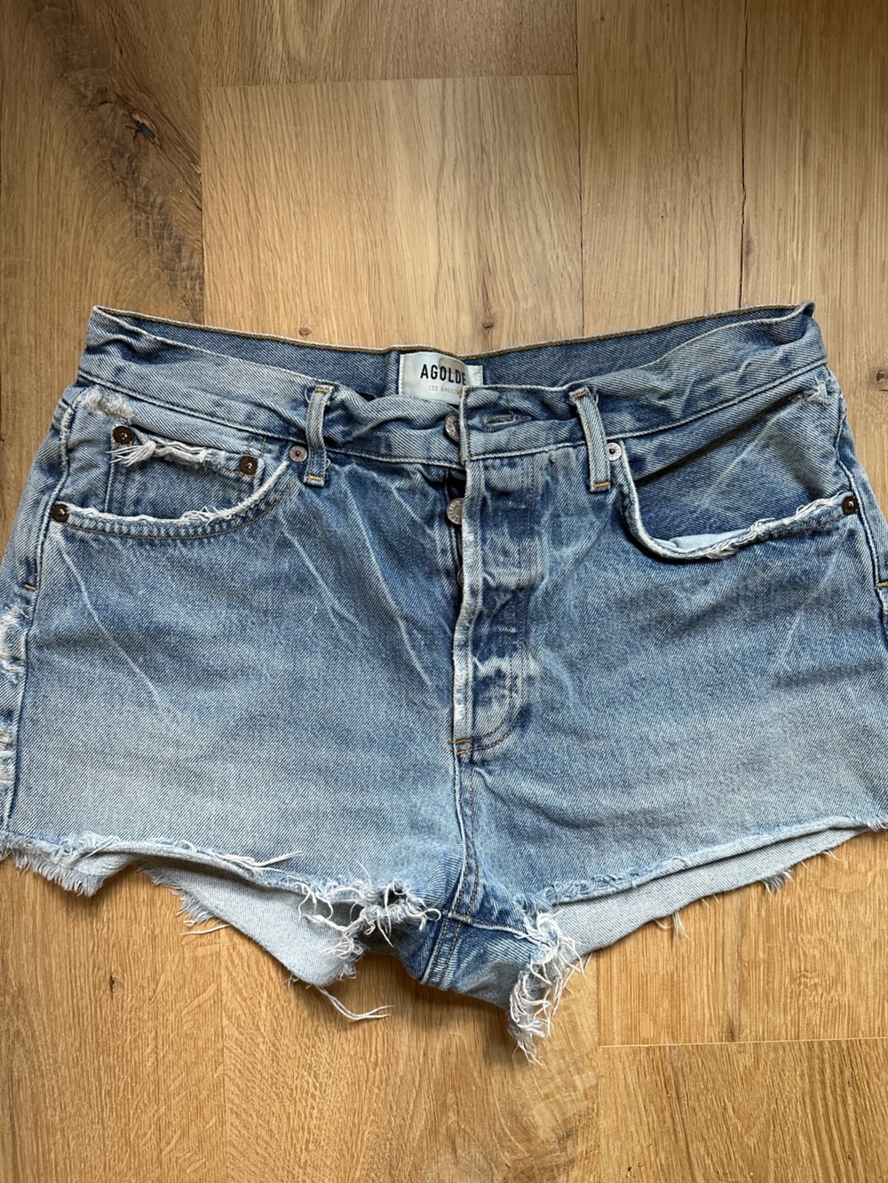 Parker Light Blue Denim Jean Shorts